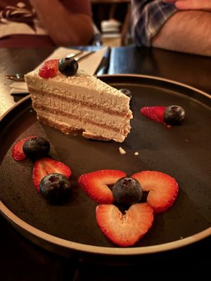 Coconut tres leches cake  at Ras Plant Based - West Village  in New York City