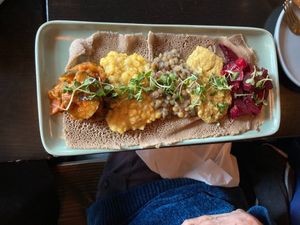 Piassa Platter at Ras Plant Based - West Village  in New York City