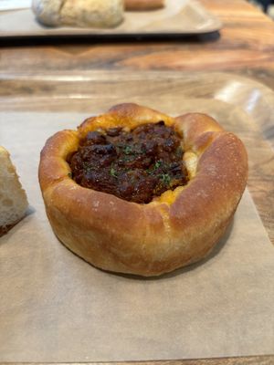 Bolognaise bread  at Earth Bakery in Yokohama