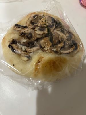 Mushroom focaccia  at Earth Bakery in Yokohama