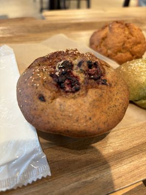 Berry muffinns  at Earth Bakery in Yokohama