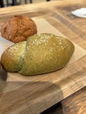 Norishio bread (seaweed and salt)  at Earth Bakery in Yokohama