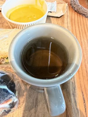Jasmin tea  at Earth Bakery in Yokohama