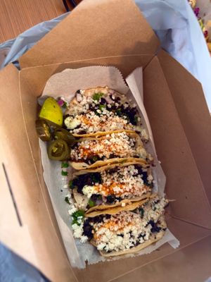 These tacos were amazing! The combination of flavours was super good! at Shroomlicious Meals in Memphis