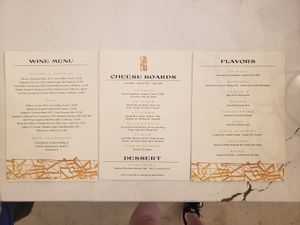 Menu at SriMu in Memphis