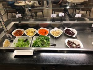 Salad bar  at DXB - Marhaba Lounge - T1  in Dubai