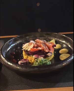 Vegan tartar  at Tantaluna in Fuerteventura