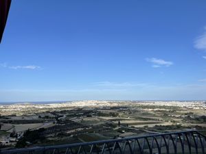 View from the terrace   at Fontanella Tea Garden in Mdina