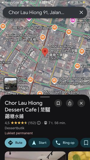  at Chor Lau Hiong in Ipoh