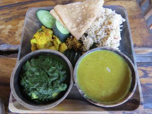 Thali at The Garden Kafe at The Yoga Barn in Ubud