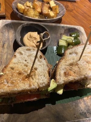   at The Garden Kafe at The Yoga Barn in Ubud