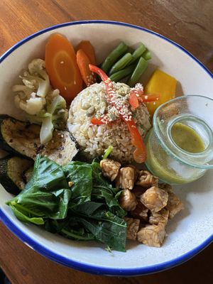   at The Garden Kafe at The Yoga Barn in Ubud