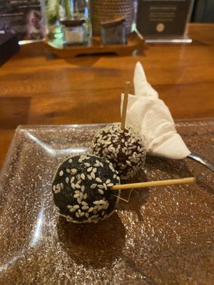 Energy balls   at The Garden Kafe at The Yoga Barn in Ubud