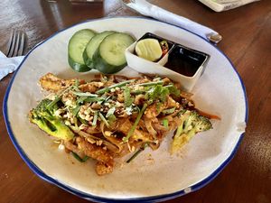 Pad Thai (vegan)  at The Garden Kafe at The Yoga Barn in Ubud