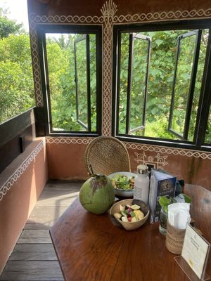Nice setting   at The Garden Kafe at The Yoga Barn in Ubud