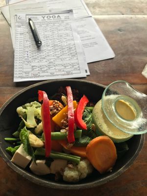 Macro Bowl - simply the best at The Garden Kafe at The Yoga Barn in Ubud
