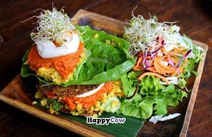 tacos at The Garden Kafe at The Yoga Barn in Ubud