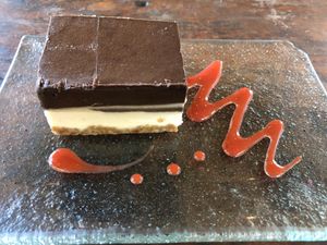 raw cheese cake at The Garden Kafe at The Yoga Barn in Ubud