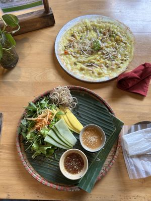 Chickpea pancake  at Rau Ơi Eatery in Hoi An