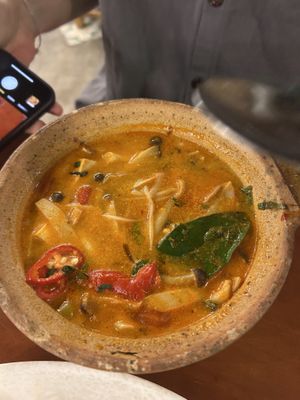 Tom yum  at Rau Ơi Eatery in Hoi An