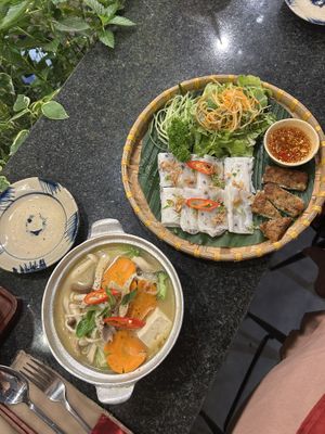 Udon noodles   at Rau Ơi Eatery in Hoi An