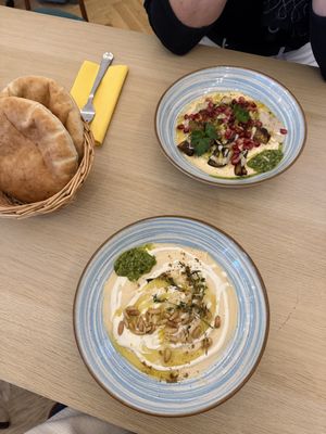Classic hummus  at Hummus Studio in Berlin