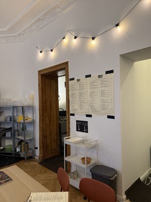 Decoration   at Hummus Studio in Berlin