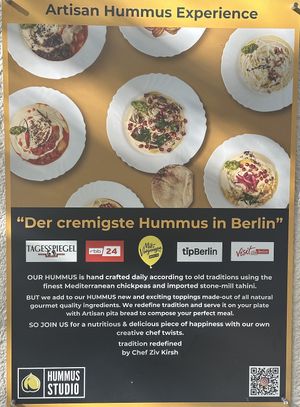   at Hummus Studio in Berlin