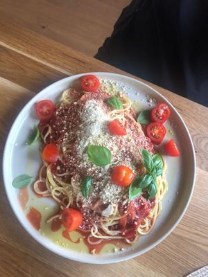 Spaghetti at VegÁno in Liptovsky Hradok