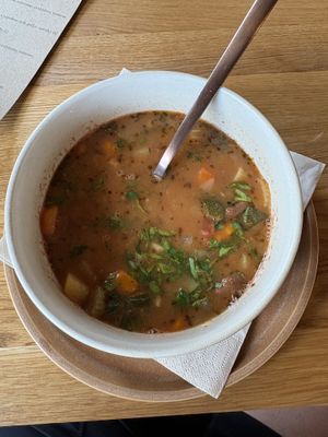 Minestrone  at VegÁno in Liptovsky Hradok