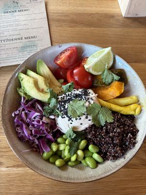 Budha bowl  at VegÁno in Liptovsky Hradok