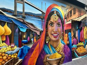 Next to their stall   at Namaste Inbhir Nis  in Inverness