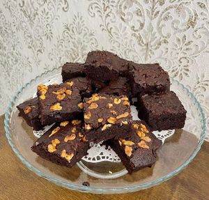 Brownies veganos at Nur Bakery in Orgiva