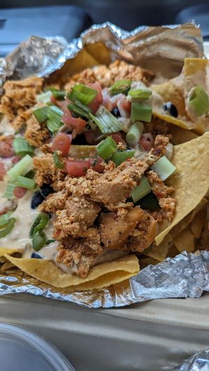Vegan nachos at Crafted The Art of the Taco in Greensboro