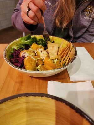 Vegan fish salad at Crafted The Art of the Taco in Greensboro