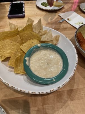 Vegan queso (I didn’t really love this)  at Crafted The Art of the Taco in Greensboro