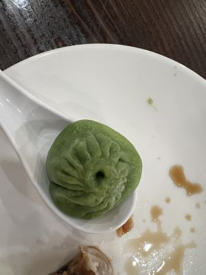 Soup dumplings   at Shanghai Villa in New York City