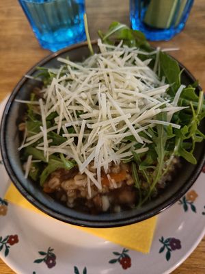 Risotto with mushrooms at Vieta in Vilnius