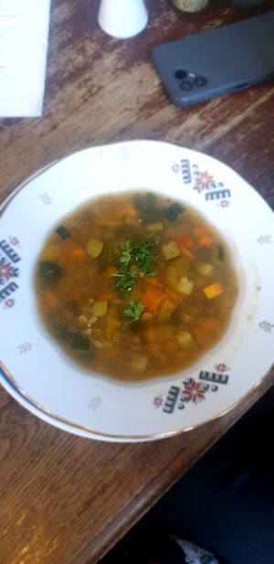 Soup at Vieta in Vilnius