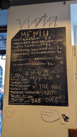 Use Google translate at Vieta in Vilnius