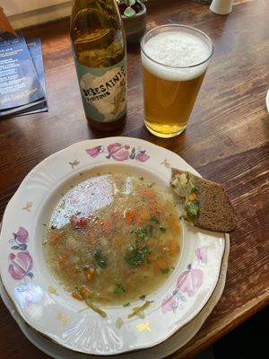 cabbage soup  at Vieta in Vilnius