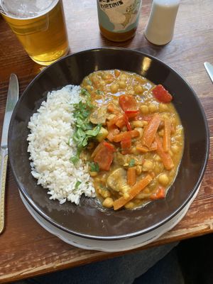 chickpea curry   at Vieta in Vilnius