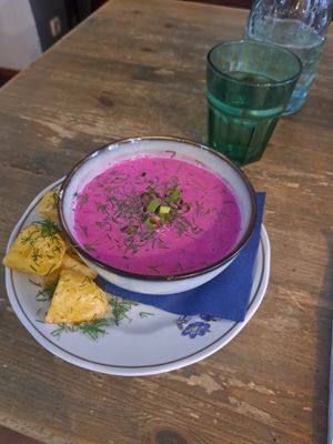 Classic summer dish at Vieta in Vilnius