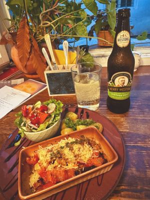 tofu steak at Vieta in Vilnius