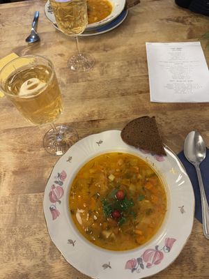 Soupe du menu midi  #Veganuary at Vieta in Vilnius