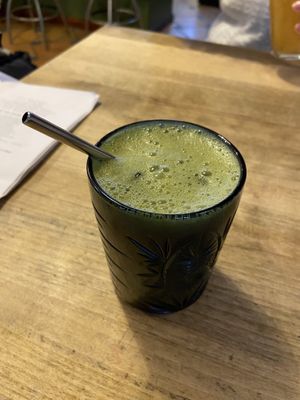 Matcha cocktaill  at Vieta in Vilnius