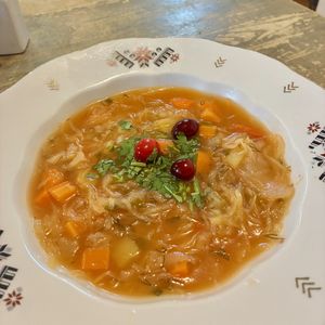 Sauerkrautsuppe  at Vieta in Vilnius