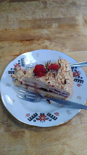 Vegan Napoleonas at Vieta in Vilnius