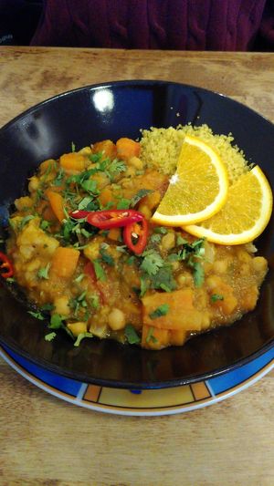 Moroccan stew at Vieta in Vilnius