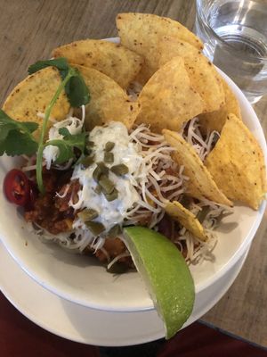 Soya chili (vegan) at Vieta in Vilnius